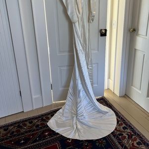 Antique Satin Wedding Gown